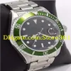 Montre-bracelet de luxe pour hommes 16610 Date SS lunette verte montre pour hommes 40mm191r