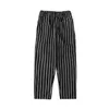 Men's Pants COOKMAN CHEF STRIPE AH.H And Women's Striped Loose Cotton Casual Harun With Pockets Japan Style