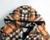 Mens Jacket Down Parka Autumn/Winter Womens Plaid Hooded Premium Casual Outdoor Warm and Thick Coat 6bmr