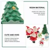 Garden Decorations 10 Pcs Micro Landscape Ornament Miniature Christmas Tree Figurines Xmas Accessories Resin Elder