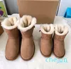 Zimowe kobiety dla dzieci mody buty śniegowe nowe krowie podzielone top wspólnie podpisany oryginalne skórzane kostki brown kwiatowe buty