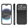 Liquid Silicone Phone Case With Glass Lens Protector för iPhone 15 Pro Max 14 13 12 SUCKSUST SOFT BACK COV FUNDA med detaljhandelspaket