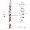 Beaded Strands 2022 Chakra Natural Crystal Stone Car Pendant 7 Tumbled Bracelet Tassel Hanging Ornament Stones Decor Tiger Eye2847