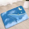 Tapetes de banho Animais dos desenhos animados Tapete de banheiro Ocean Life Baleia Muito Starry Sky Moon Cartoons Boy Children's Room Decor Tapete Entrada Capacho