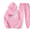 Mens Tracksuits New Trapstar Men Women Winter Two-Piece Hoodie Set Trend Fashion Sweater 230923 EZ93