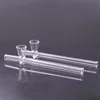 Pipe à fumer à la main de grande taille, cuillère, tuyaux en verre, entonnoir pour herbes sèches et tabac