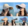 Casquettes de balle Summer Sun Sports Vide Top Hat avec Glasse Large Bord Seau Visière Protéger Uv Cap Pour Le Cyclisme En Plein Air