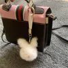 Keychains Fur Mink Hair Rex Dress Cute Ball Bag Key Chain Car Pendant Ornaments Keychain Luxury