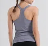 LL Sleeveless Ebb To Street Tank Tops Yoga Women Vest with Padded Bra Workout Fitness Athletic Sport T-shirt LU-44