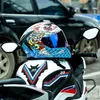 Cascling Casques Casque Casco Motorbike Capacetes Street Motorcycle Casque Red Black Adult Dot 230923