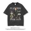 T-shirt americana a maniche corte New Pistons Clarkson Hip Hop Street Wash Old Print Top Fashionj7hf