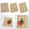 Jewelry Pouches Sundries Box Wooden Container Retro 20 Grids For Home Stationery