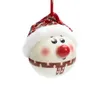Juldekorationer 8cm trädbollar Santa Claus Snowman Hanging Ball Ornament Xmas Home Party Decoration Year 230923