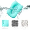 Bathing Tubs Seats Baby Bath Mat Baby Shower Bath Tub Pad Non-Slip Bathtub Seat Support Mat Shower Safety Protection Cushion Foldable Soft Pillow 230923