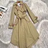 Lee10 Autumn Womens Trench Coats Designer Luxury Women Windbreaker Body Letterプリントジャケットルーズベルトコート女性カジュアルロングトレンチコート