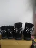 Женские и детские зимние сапоги, женские и детские зимние сапоги с милым бантом, кожаные сапоги с бантом, водонепроницаемая обувь EU21-44