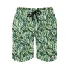 Mäns shorts Board Green Plant Retro Swimming Trunks Tropical Leaves Male Quick Tork Surfing Plus Size Beach