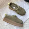 مصمم نسائي أحذية أستراليا Tazz Slippers Tasman Suede Sheerling Slides Classic Ultra Mini Platfor