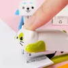 Hefter 1 stücke Panda cartoon Mini Hefter schule liefert büro schreibwaren papier Clip Bindung Binder 230923