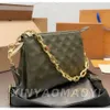 luksurys moda kussin designersów worka oryginalna skórzana skórzana łańcuch wytłoczona łańcuch torebki torebki crossbody torebki shouler torba