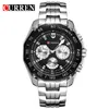 2020 CURREN 8077 vente de montres pour hommes analogique Quartz affaires classique à la mode en acier inoxydable hommes montre OEM montre de luxe233Y