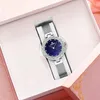 Montre à Quartz lumineuse déesse du diamant pour femmes, ceinture en maille, résistante à l'usure, montre-bracelet pour dames, beauté naturelle, cadeau exquis 251p