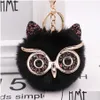 Party Favor 2022 Gree Owl Peluche Porte-clés Imitation Lapin Fourrure Boule Sac Pendentif Voiture Drop Livraison Maison Jardin Fournitures de Fête Événement Dh3Ae