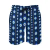 Mäns shorts Summer Board Evil Eye Running Surf Blue and Gold Printed Beach Hawaii Quick Dry Trunks Plus Size