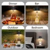 Decorative Objects Figurines 1 2pcs LED Bottle Lamp 4000mAh Battery Portable Table Cordless IP54 Waterproof Wine Light For Outdoor Dining Bedroom 230923