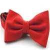 Stripe bowtie 12 6cm bowknot 30 Colors solid color bow Tie Men's Tie set for Father's Day Men's business bowtie Chr295R