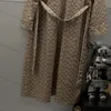 Женская дизайнерская одежда для сна унисекс G Винтажный пижамный халат Классический ночной дизайн с принтом в сочетании с окантовкой Повседневная стильная домашняя одежда G27R