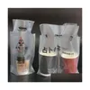 Sacos de embalagem por atacado - vendendo café descartável shopping suco takeaway saco plástico de copo único 28 cm entrega de gota de qualidade alimentar o dhcvz