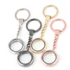 10PCS lot 30MM Smooth Plain Round Floating Locket Keychains Glass Living Magnetic Charms Locket Key Chains236v