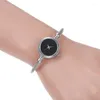 Armbandsur Små guldklockor Bangle Armband Luxury Ladies Quartz Casual Reloj Para Mujer Watch for Women