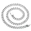 Chokers Bocai Trendy S925 Sterling Silver Halsband för män Kvinnor Simple 7mm 8mm Horsewhip-Chain Pure Argentum Fashion Jewelry 230923