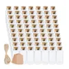 Depolama Şişeleri 36pcs 30ml Cork Stoppers Cam Etiket Etiketleri ile Dilek ve DIY Crafts Düğün için Dize Mini Şişe