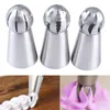 Baking Moulds 13PC Cupcake Stainless Steel Sphere Ball Shape Icing Piping Nozzles Pastry Cream Tips Flower Torch Tube Decoration Tools 230923