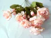 Dekorativa blommor Stock Artificial Silk Rose Flower Home Wedding Decoration Party Decor Blossom Peony Bloom