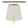 Mens Shorts Homem Mulheres Designer Ess Grosso Curto Ativo Mid Rise 100% Puro Algodão Elástico Cintura Calças Reflexiva Carta Plus Grande Tamanho