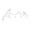 Hooks Rails 5 Wrought Iron Bird Door Hook Rack Clothes Robe Key Holder Mounted Hat Hanger Kitchen Wall Home Decoration1 Drop Deliv Otdjp