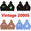 Sweats à capuche pour hommes Sweatshirts Star Lettre Imprimé Vintage 2000S Zip Sweat à capuche High Street Mode Y2K Casual Couple Pull 230923