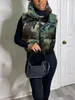 Damenwesten Frauen Camouflage Print Pufferjacken Weste ärmellos warm Camo Cute Bubble Mäntel Parkas Daunen Stehkragen Reißverschluss gepolsterte Oberbekleidung 230922