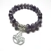 SN1119 Amethyst-Heil-Mala-Armband, Yoga-Schmuck, Lotus-Handgelenk-Mala, Meditation, Energie, Stärke, trendiges Muttertagsgeschenk, 299 m