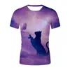 Męskie koszule stylowe i zabawne T-shirt Doll Dolling T-Shirt 3D Wzór sportowy Plus kobiet