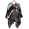 Scarves European And American Women Camouflage Leopard Color Extended Thickened Shawl Fashion Warmth Soft Pashmina Poncho