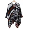 Foulards Femmes européennes et américaines Camouflage Couleur Léopard Étendu Châle Épaissi Mode Chaleur Doux Pashmina Poncho