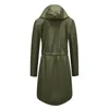 Damskie okopy płaszcze damskie kurtka deszczowa na zewnątrz wiatrowoodporne z kapturem płaszcz przeciwdeszczowy żeńska swobodna wiosna jesień wodoodporna chaquetas para mjeres