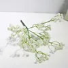 Decorative Flowers 1 Bundle Artificial White Gypsophila Imitation Plastic DIY Babysbreath Floral Bouquet Home Wedding Decor