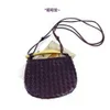 Abottegas BVneta Designer Mini Tote Bags Candy Mini Jodie Mini Sardine Sac Tissé Petit Sac Poignée En Métal Demi-Lune Cross Body Sac À Main Raisin Violet ISZ1