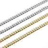 Necklace Cuban Link Chain Stainless Steel 18K Gold Plated Tone Punk Jewelry Bracelet Necklace3 5 7mm24 234B